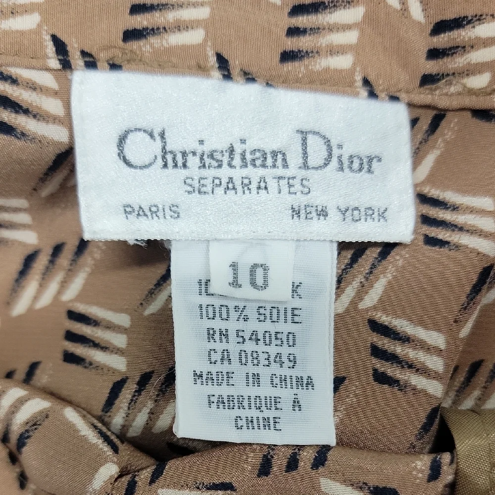 Dior Beige Patterned A-Line Skirt - Picture 2 of 16